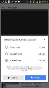 Youtube go kurulum
